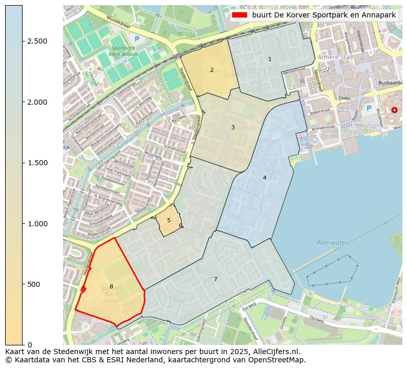 Afbeelding van de buurt De Korver Sportpark en Annapark op de kaart.