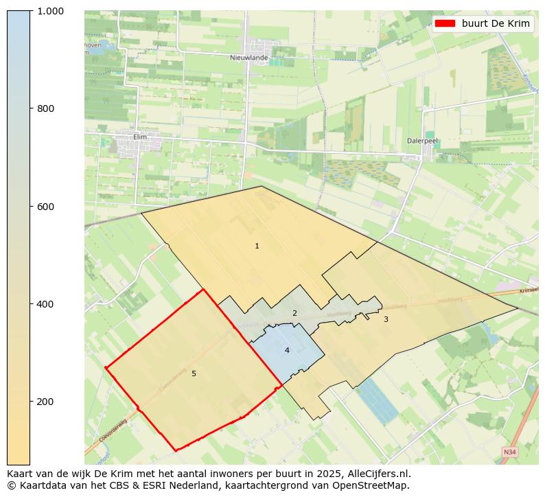 Afbeelding van de buurt De Krim op de kaart.