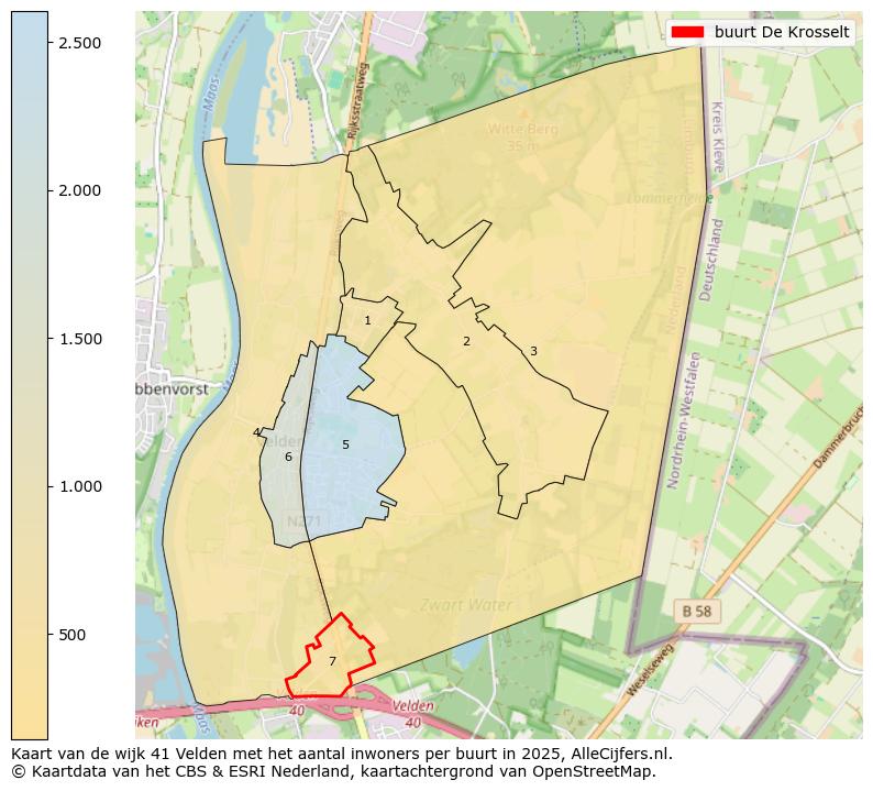 Afbeelding van de buurt De Krosselt op de kaart.