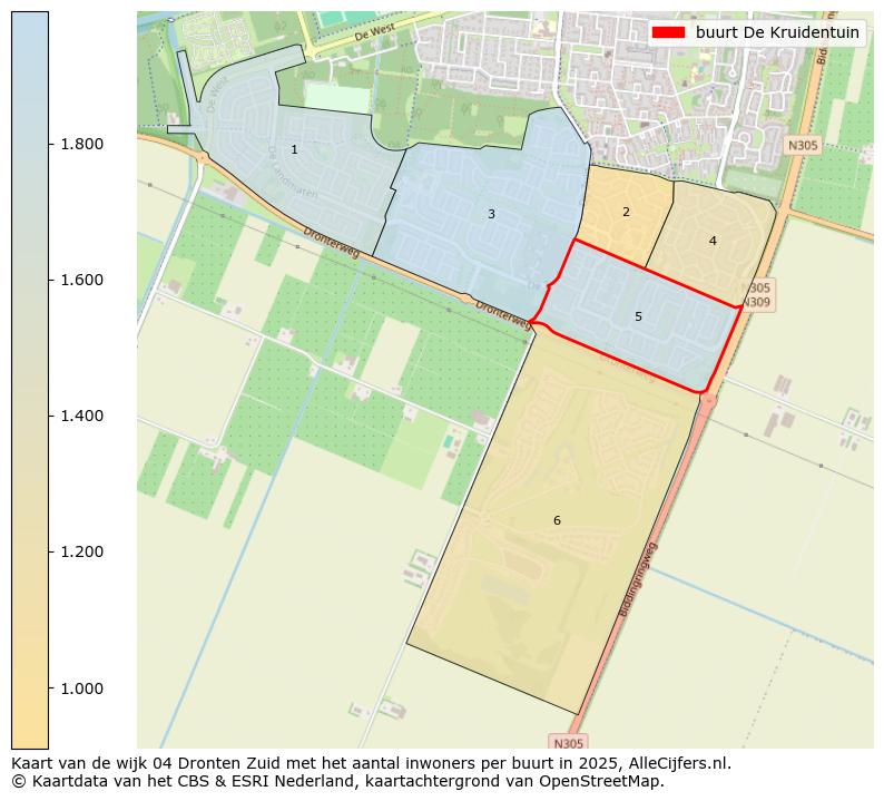 Afbeelding van de buurt De Kruidentuin op de kaart.
