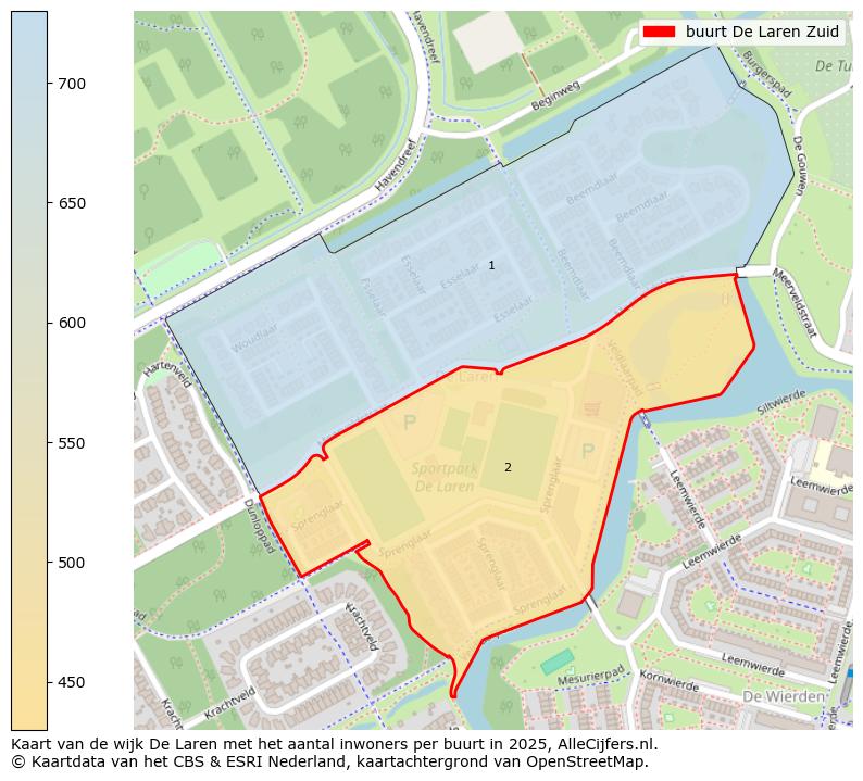 Afbeelding van de buurt De Laren Zuid op de kaart.