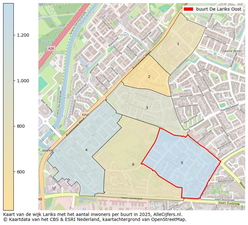 Afbeelding van de buurt De Lariks Oost op de kaart.