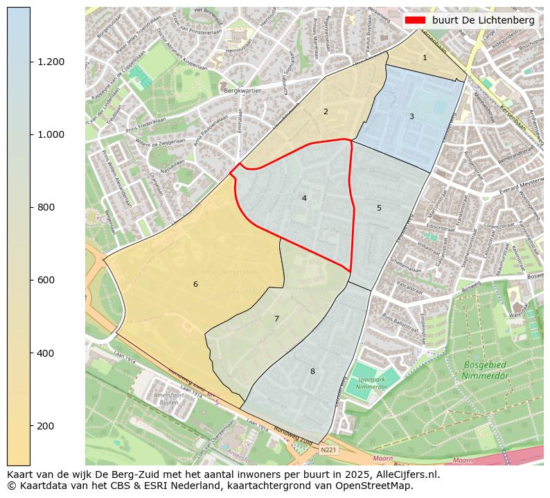 Afbeelding van de buurt De Lichtenberg op de kaart.