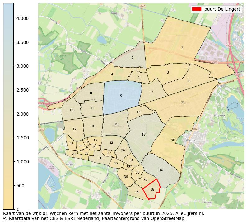 Afbeelding van de buurt De Lingert op de kaart.
