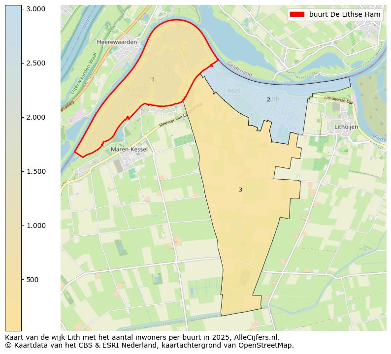 Afbeelding van de buurt De Lithse Ham op de kaart.