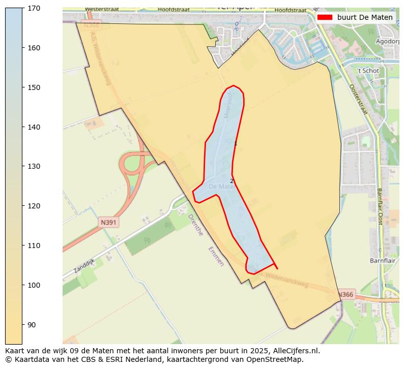 Afbeelding van de buurt De Maten op de kaart.