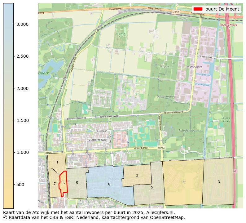Afbeelding van de buurt De Meent op de kaart.