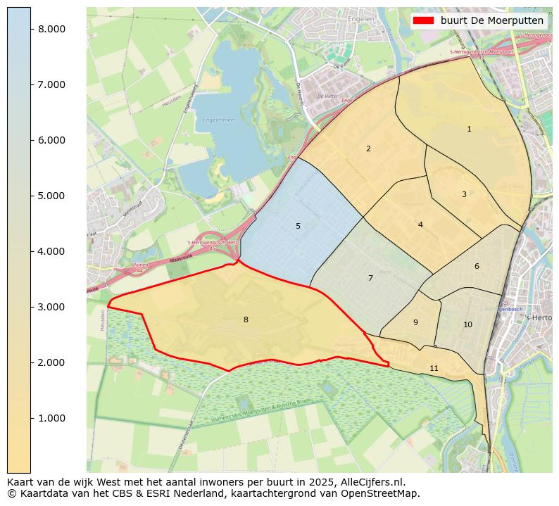 Afbeelding van de buurt De Moerputten op de kaart.