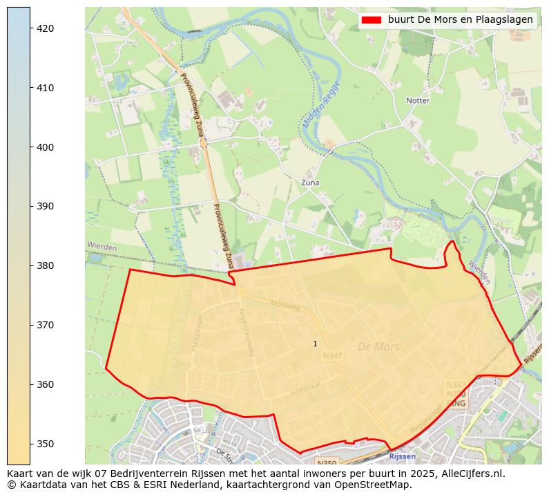 Afbeelding van de buurt De Mors en Plaagslagen op de kaart.