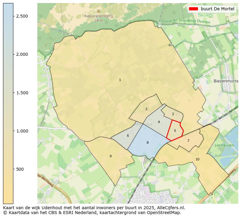 Afbeelding van de buurt De Mortel op de kaart.