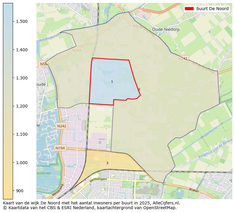 Afbeelding van de buurt De Noord op de kaart.