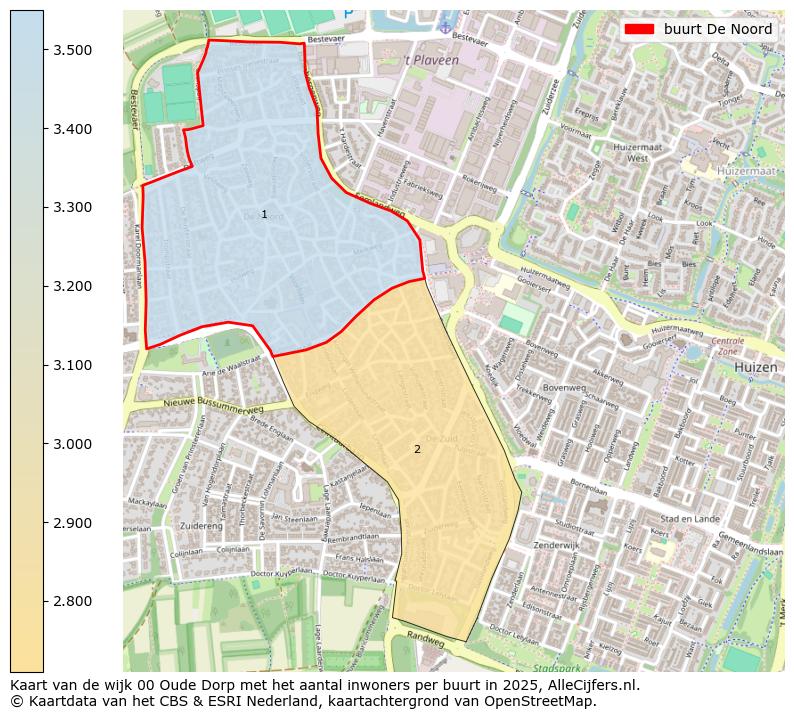 Afbeelding van de buurt De Noord op de kaart.