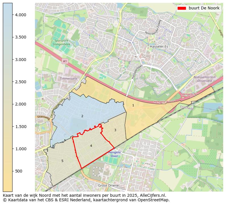 Afbeelding van de buurt De Noork op de kaart.
