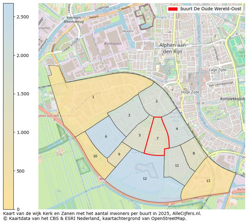 Afbeelding van de buurt De Oude Wereld-Oost op de kaart.
