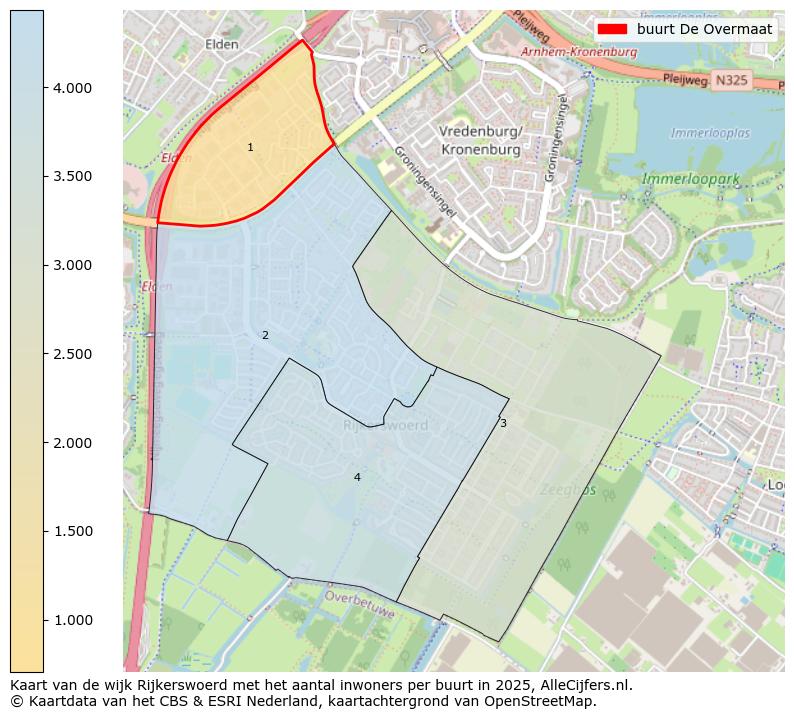 Afbeelding van de buurt De Overmaat op de kaart.