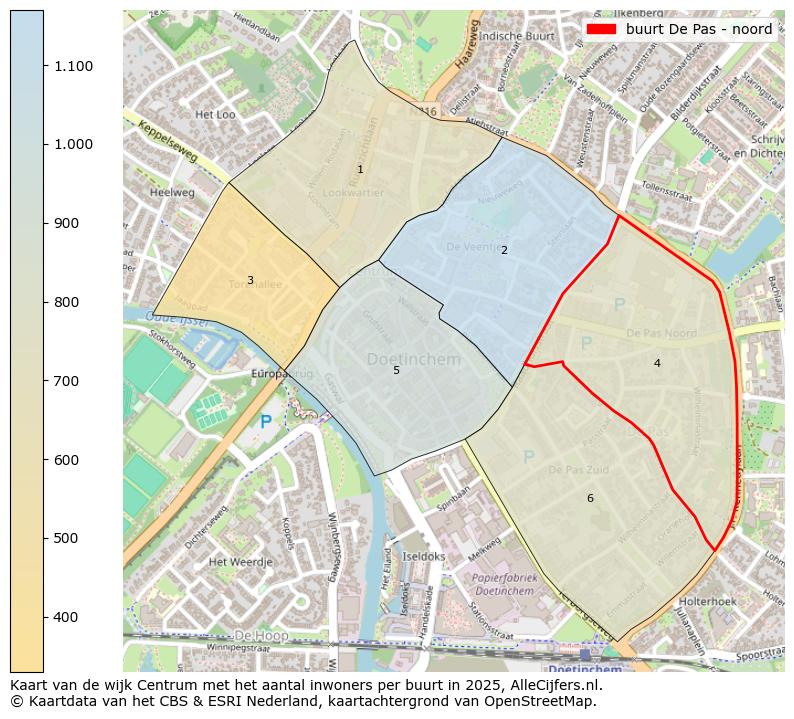 Afbeelding van de buurt De Pas - noord op de kaart.