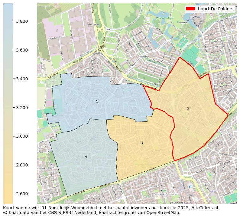 Afbeelding van de buurt De Polders op de kaart.
