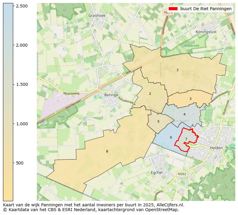 Afbeelding van de buurt De Riet Panningen op de kaart.