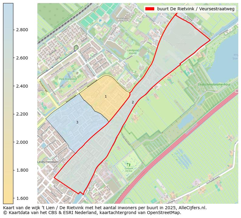 Afbeelding van de buurt De Rietvink / Veursestraatweg op de kaart.