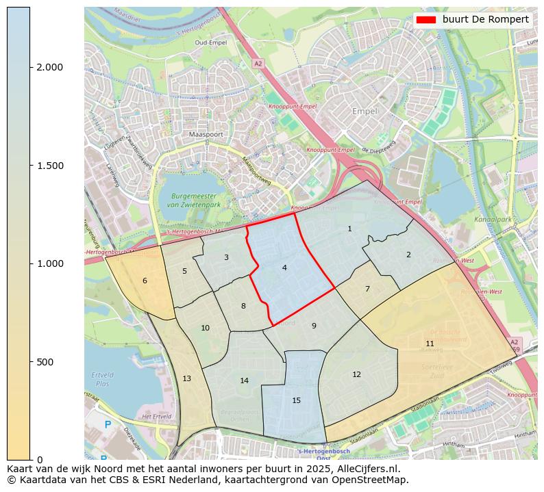 Afbeelding van de buurt De Rompert op de kaart.