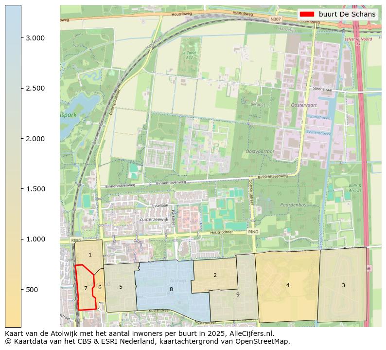 Afbeelding van de buurt De Schans op de kaart.