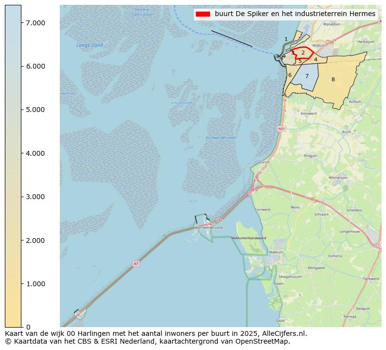 Afbeelding van de buurt De Spiker en het industrieterrein Hermes op de kaart.