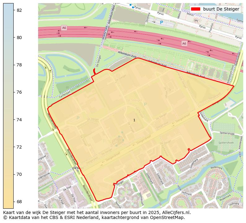 Afbeelding van de buurt De Steiger op de kaart.