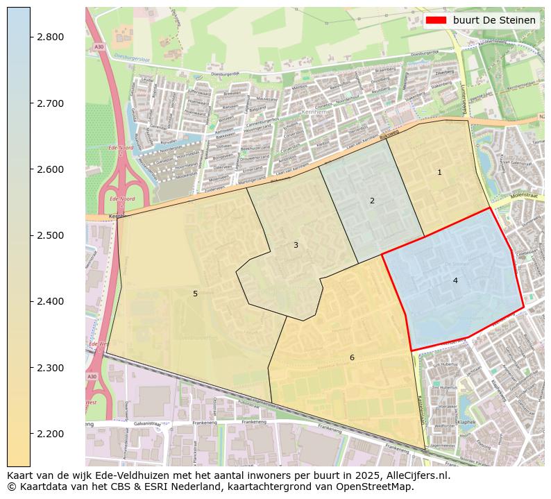 Afbeelding van de buurt De Steinen op de kaart.