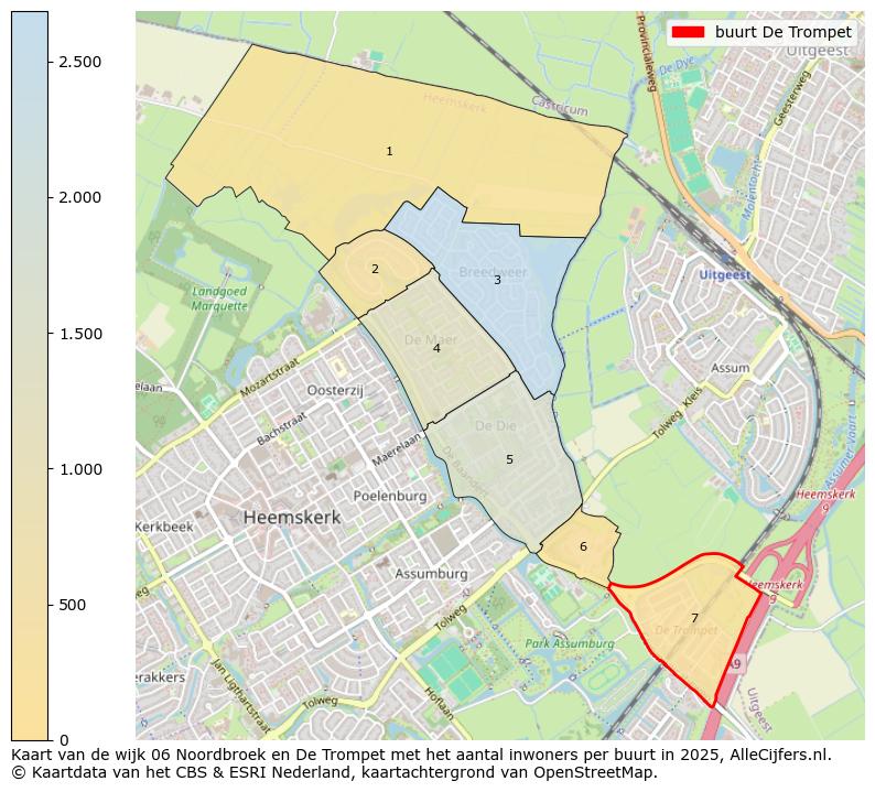 Afbeelding van de buurt De Trompet op de kaart.