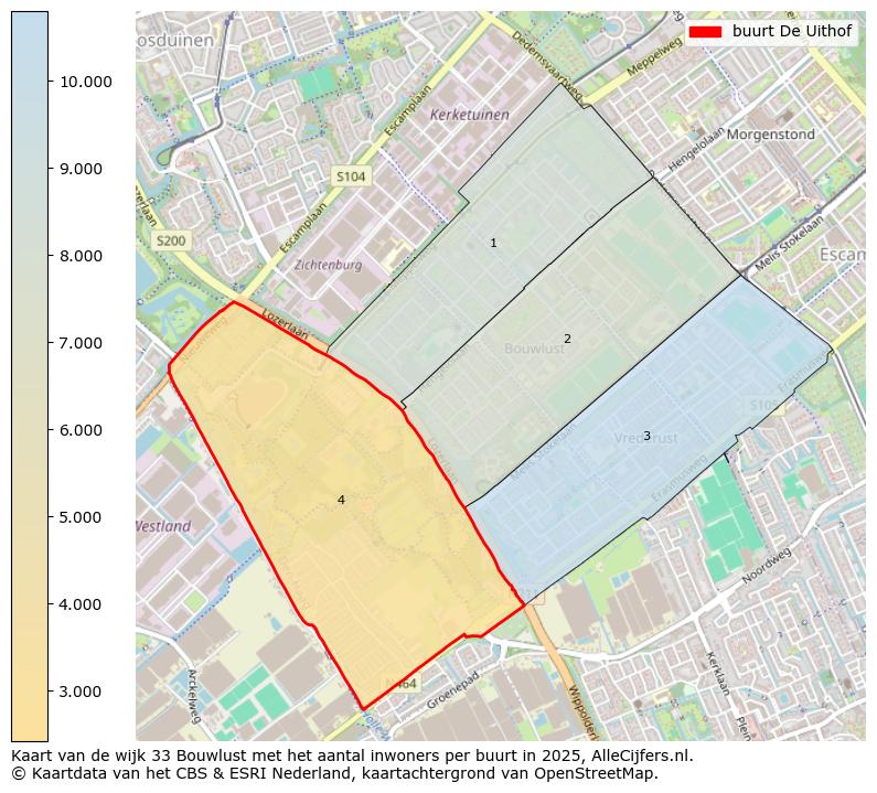 Afbeelding van de buurt De Uithof op de kaart.