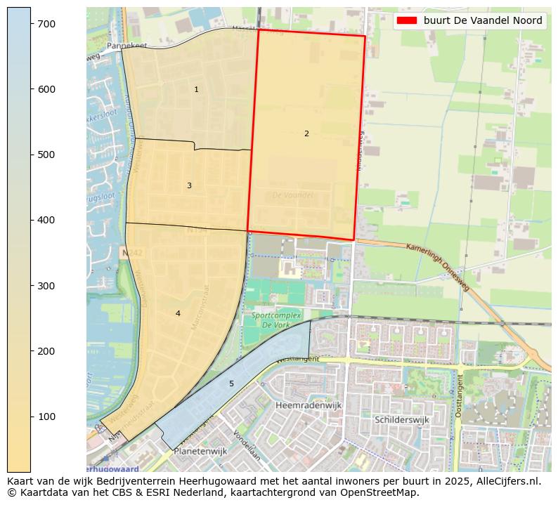 Afbeelding van de buurt De Vaandel Noord op de kaart.