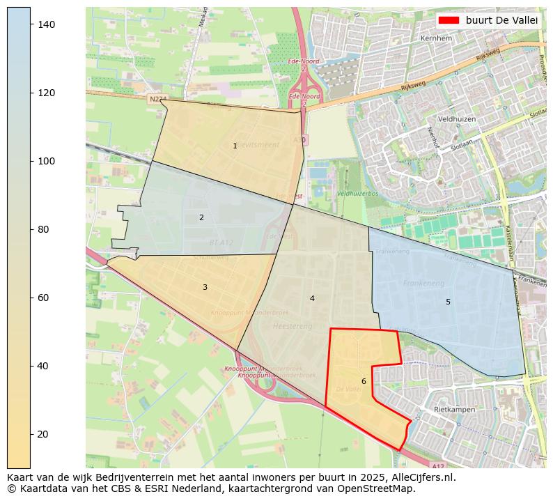 Afbeelding van de buurt De Vallei op de kaart.