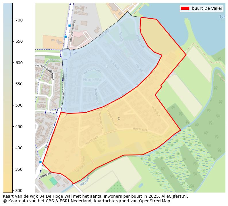 Afbeelding van de buurt De Vallei op de kaart.