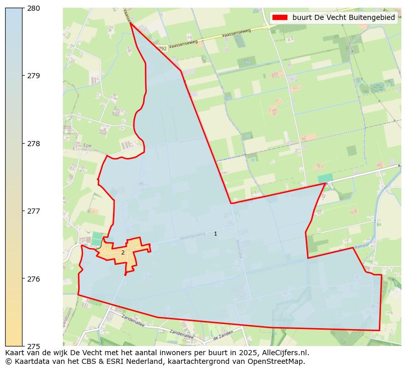 Afbeelding van de buurt De Vecht Buitengebied op de kaart.