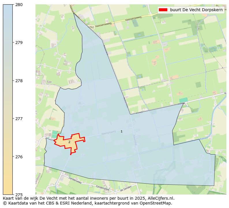 Afbeelding van de buurt De Vecht Dorpskern op de kaart.