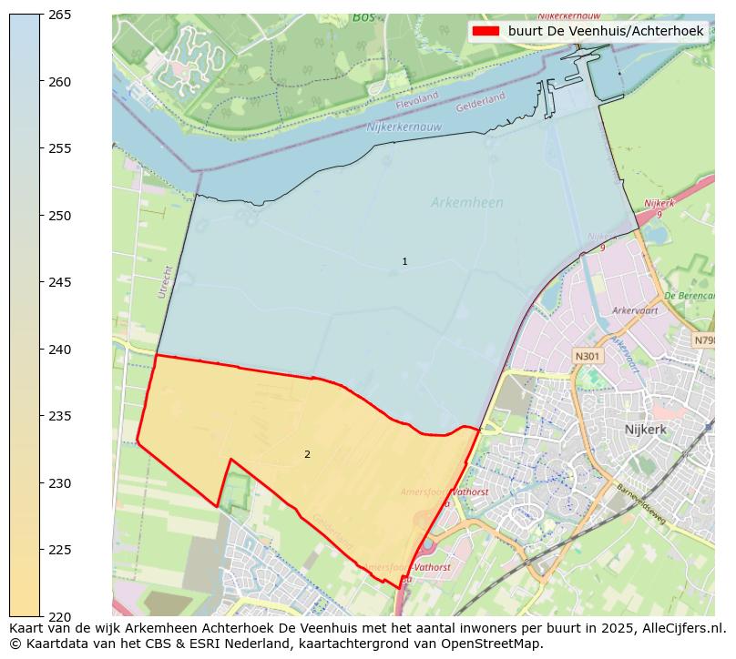 Afbeelding van de buurt De Veenhuis/Achterhoek op de kaart.