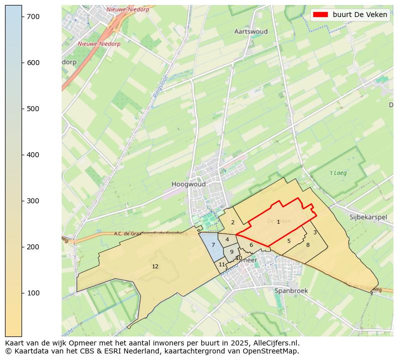Afbeelding van de buurt De Veken op de kaart.