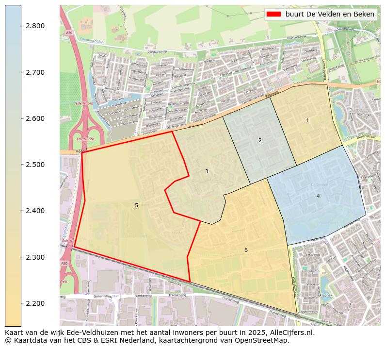 Afbeelding van de buurt De Velden en Beken op de kaart.