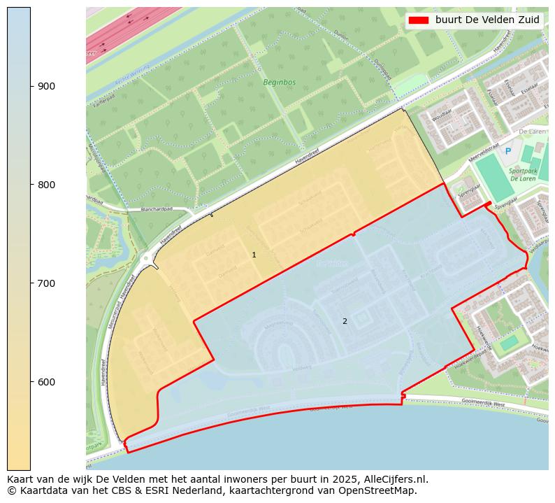 Afbeelding van de buurt De Velden Zuid op de kaart.