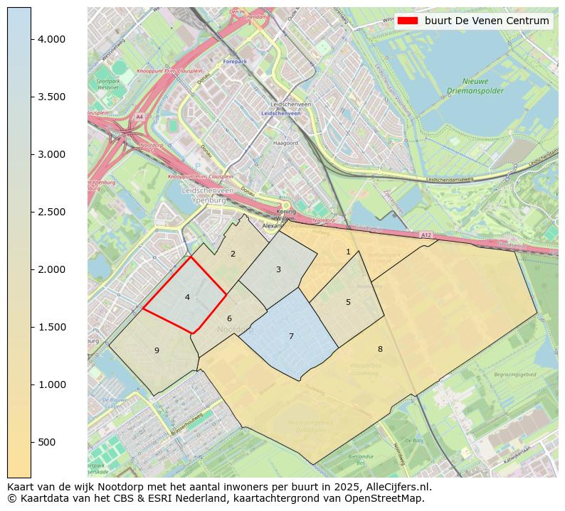 Afbeelding van de buurt De Venen Centrum op de kaart.