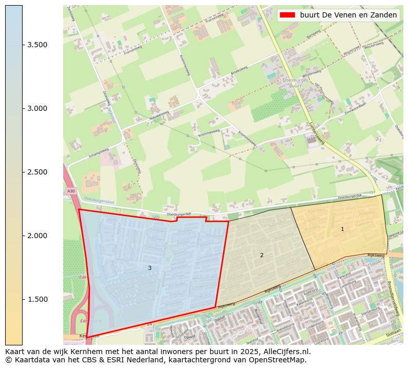 Afbeelding van de buurt De Venen en Zanden op de kaart.