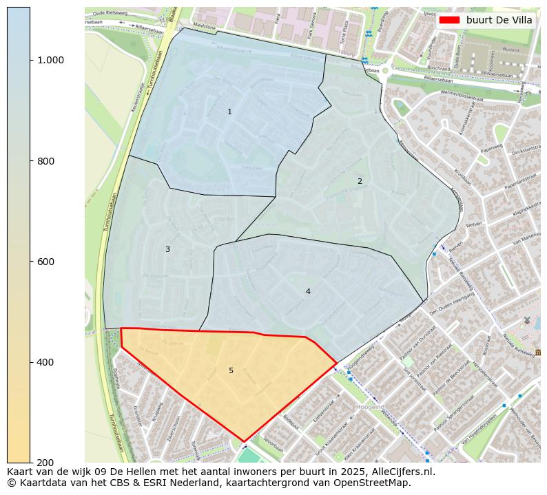 Afbeelding van de buurt De Villa op de kaart.