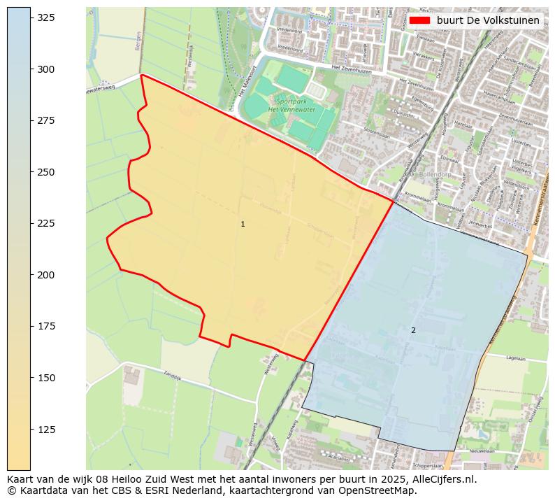 Afbeelding van de buurt De Volkstuinen op de kaart.