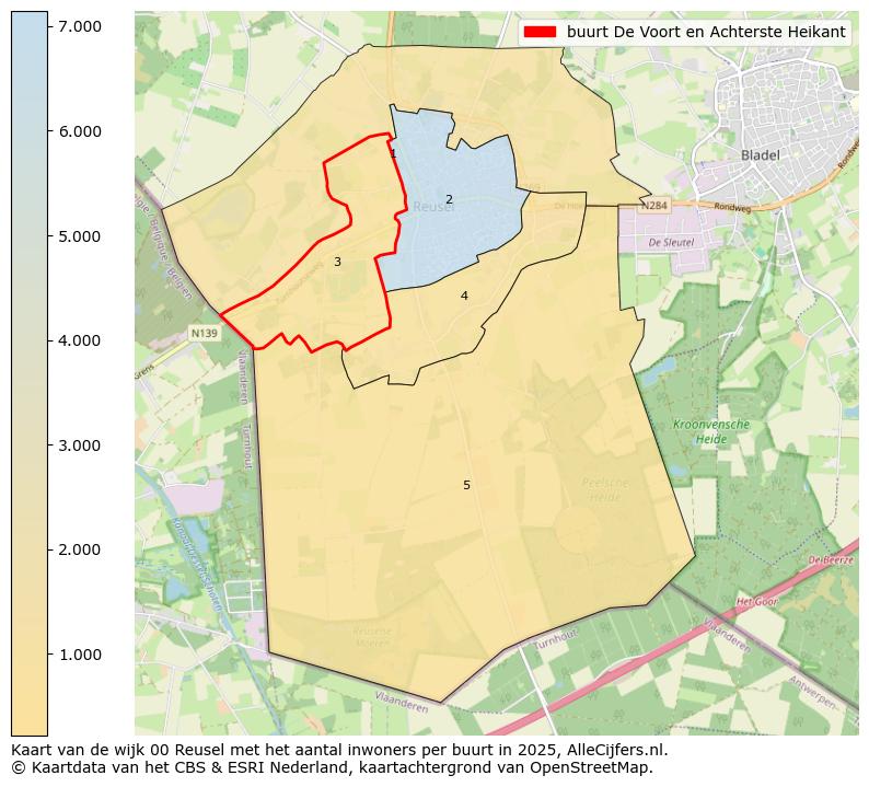 Afbeelding van de buurt De Voort en Achterste Heikant op de kaart.