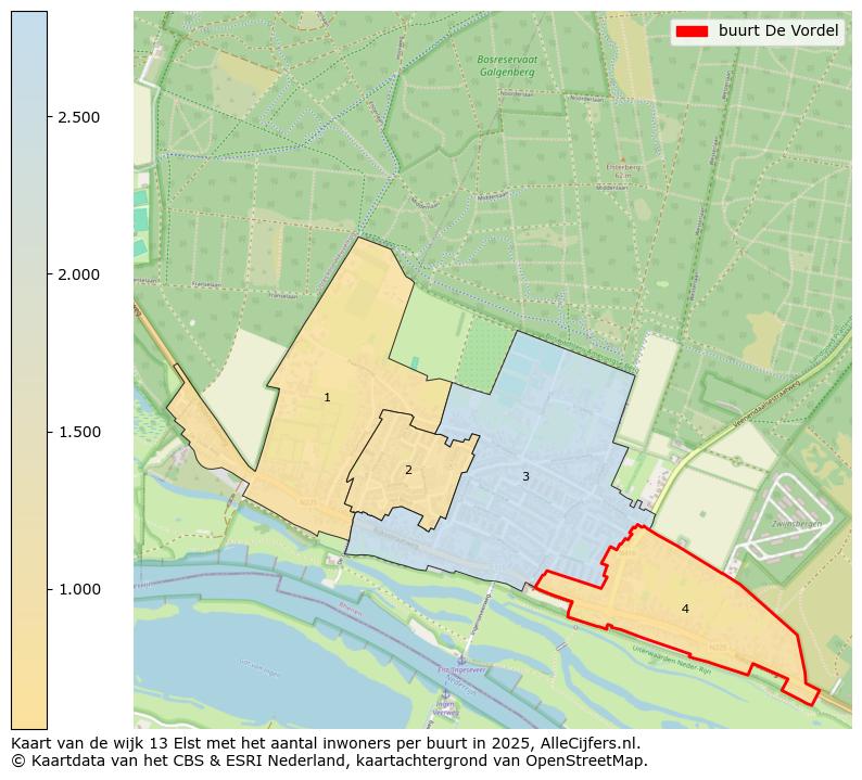 Afbeelding van de buurt De Vordel op de kaart.