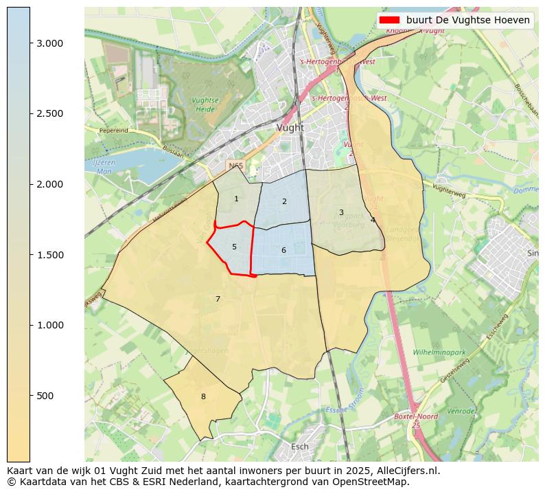 Afbeelding van de buurt De Vughtse Hoeven op de kaart.