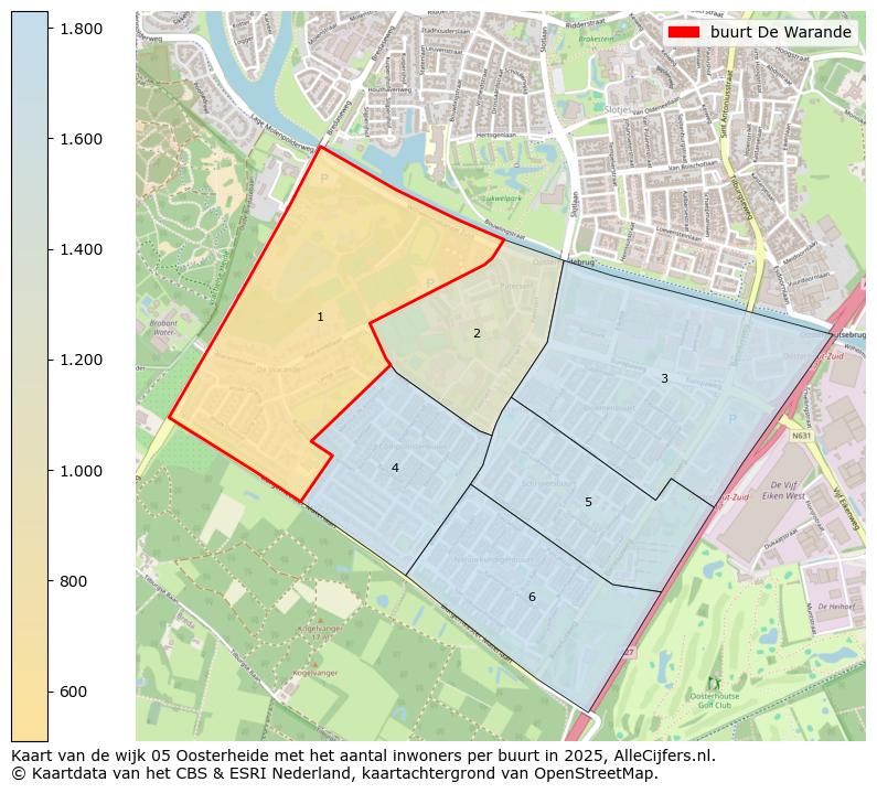Afbeelding van de buurt De Warande op de kaart.