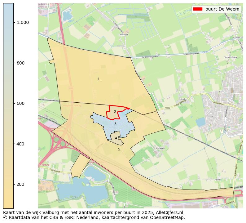 Afbeelding van de buurt De Weem op de kaart.