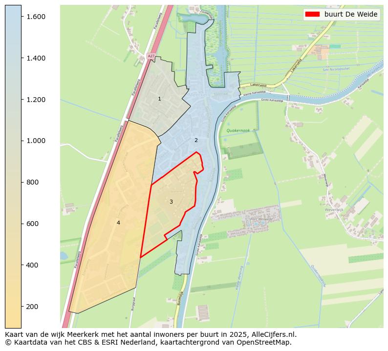Afbeelding van de buurt De Weide op de kaart.