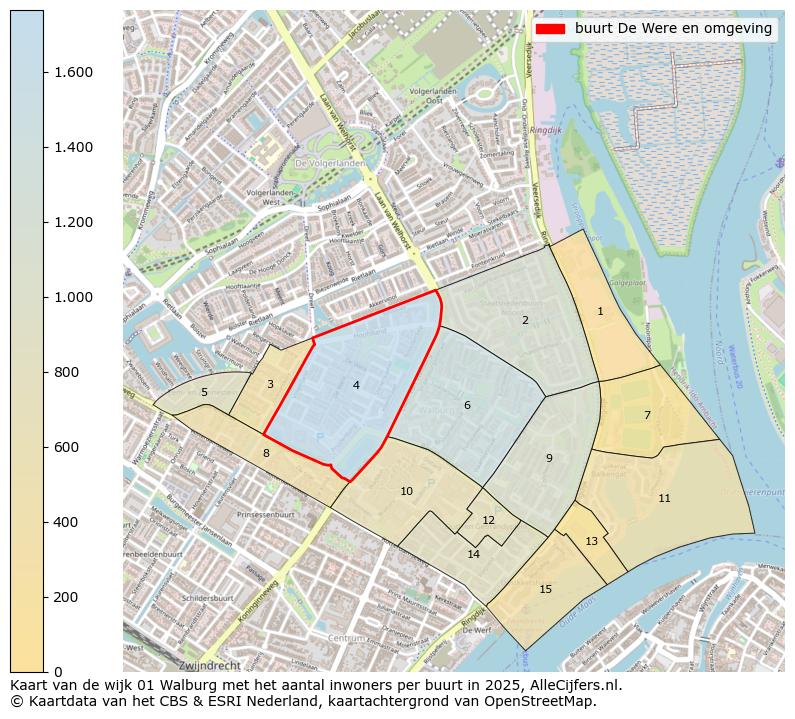 Afbeelding van de buurt De Were en omgeving op de kaart.